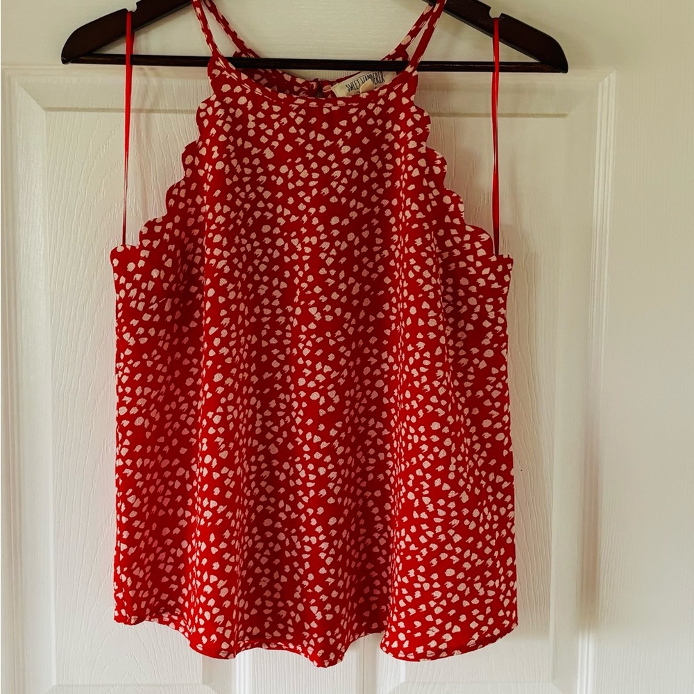 Sweet Wanderer Women Red Tank Top
